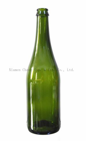 750ml tamsiai žalia spalva šampano butelių (PT750-C1001 GD)